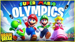 🥇 Super Mario Olympics 🥇 Brain Break for Kids 🥇