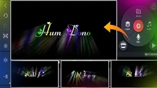 Kinemaster Colourful Text Editing | Kinemaster Text Lyrics Editing 2022 | Black Screen Video Editing