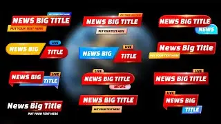 Top 12 FREE News Green Screen Tittles, Breaking News Green Screen Title Templates