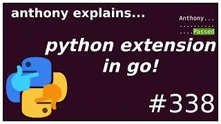 a python extension in go (advanced) anthony explains 