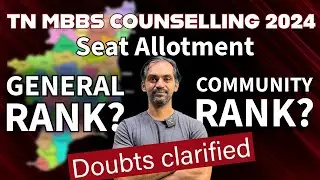 Seat allotment doubt clarified | TN MBBS COUNSELLING 2024