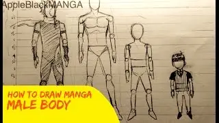 How To Draw Manga: Male Body Proportions