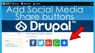 How to Add Social Media Share Buttons to Drupal?