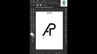 Create AP logo in illustrator easily  #shorts #logodesign