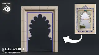 How to model this Indian Arch design in blender _ blender arch modeling