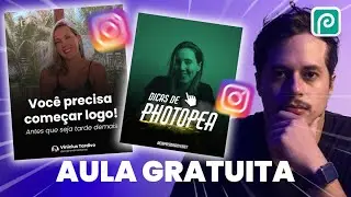 Como CRIAR um POST do INSTAGRAM no Photopea (Photoshop Online)