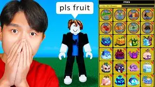 Begging in Blox Fruits Until My $0 Account Becomes $1000