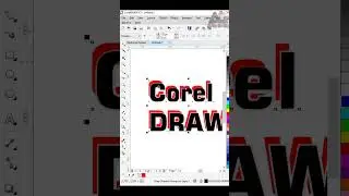 Text Effect in Coreldraw #coreldraw | Re edit #logo