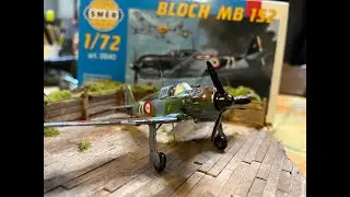 Bloch MB Flugzeugmodell 1zu72 von SMER bauen