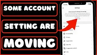 Instagram some account settings are moving 2024 | Some account setting are moving instagram 2024