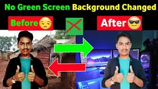 how to remove video background without green screen | video ka background kaise change kare