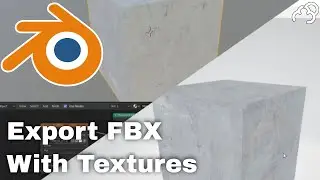 Blender How to Export FBX with Texture - Tutorial.