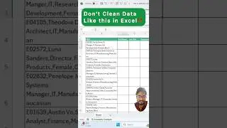 Dont Clean Data in Excel like this‼️Instead Use Amazing Trick #exceltutorial #exceltips #shorts