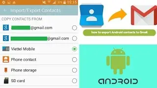 How to import/export contacts Number to Gmail | Save Android contacts to Gmail