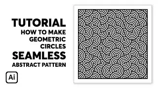 Geometric Circles Seamless Abstract Pattern | Adobe Illustrator