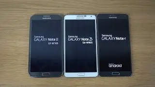 Samsung Galaxy Note 4 vs. Samsung Galaxy Note 3 vs. Samsung Galaxy Note 2 - Which Is Faster? (4K)