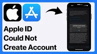 FIX Could Not Create Account Apple ID | Your account cannot be created at this time on iPhone - iPad