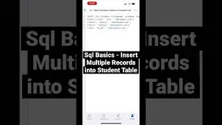 Sql for Beginners - Insert Multiple Records into Table 