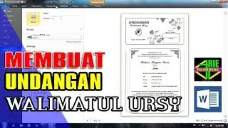 Cara membuat undangan walimatul ursy di microsoft word