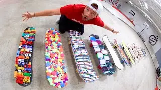 YOU MUST KICKFLIP EVERY SKATEBOARD! (Weird Griptape)