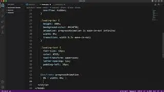 creating animated loading bar using html & css