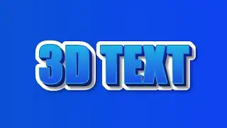 3D Text Effect in GIMP