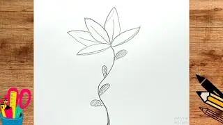 How To Draw Simple Flower Drawing