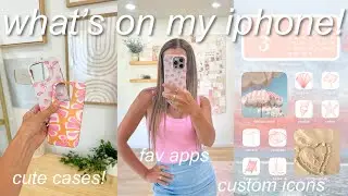 WHAT'S ON MY iPHONE 15 PRO | summer coastal customization, iphone productivity tips, + my fav apps!