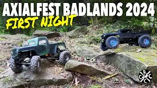 First Night At Axialfest Badlands 2024 - Found Some Rocks To Play On