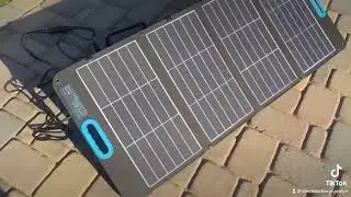 CTECHi portable power station with solar panel