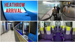 Arrival and Express train to London Paddington: Heathrow airport