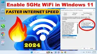 How To Enable 5 GHz Wifi in Windows 11 | Change Wifi Band From 2.4 GHz To 5 GHz