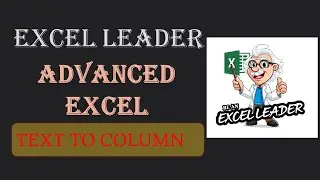 ADVANCED EXCEL # 01 (TEXT TO COLUMN)# Very Useful Convert Data from single column to multiple column