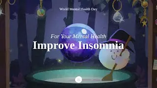 [Mental Health Day] Bgm for Those Who Suffer from Insomnia | Wave Sounds with Piano Music for Sleep