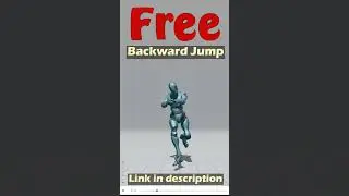 Backward Jump.Free Mixamo animation for Daz Studio's Genesis 9