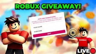 🔴 LIVE! 🔴 GIVING AWAY ROBUX TO VIEWERS! 🤑