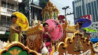 Buddha parade, Songkran Festival, Pattaya, Thailand (2023) (4K) Thai New Year - Songkran in Thailand