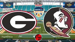 Orange Bowl Georgia vs Florida State NCAA Football 14 Revamped (SIM)