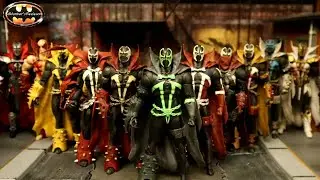 McFarlane Shadow of Spawn BBTS Black  White With Green Accent Big Bad Toy Store Action Figure Review
