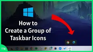 How to create a group of taskbar icons