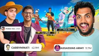 Carryminati & purav Jha In Free Fire Prank On Eliza😱 - Garena Free Fire Max