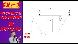 AutoCAD Tutorial for Beginners | Mechanical Lesson - 3( 1 to 45 days challenge)