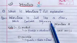 Interface in Java | Learn Coding