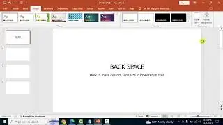 How to make custom slide size in PowerPoint free