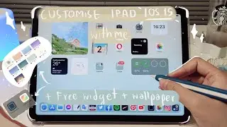 Customize cute & easy productive Home screen iPAD with me IOS 15 (iPadOs 15) Free widgets, wallpaper