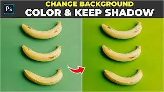 2-Minutes Photoshop - Change Background Color and Keep the Original Shadows | Photoshop Tutorial