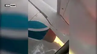 Важно! В сети появилось видео пожара двигателя Ан 148