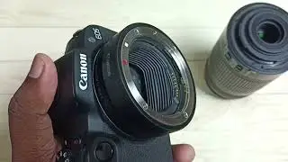 How to Attach Canon EF or EF-S Lens on Canon R50 Mirrorless Camera Body | Connect Mount Adapter