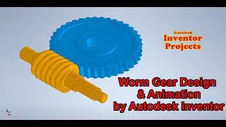 Autodesk Inventor Tutorial 54 - Worm Gear design
