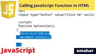 Calling JavaScript Function in HTML | JavaScript